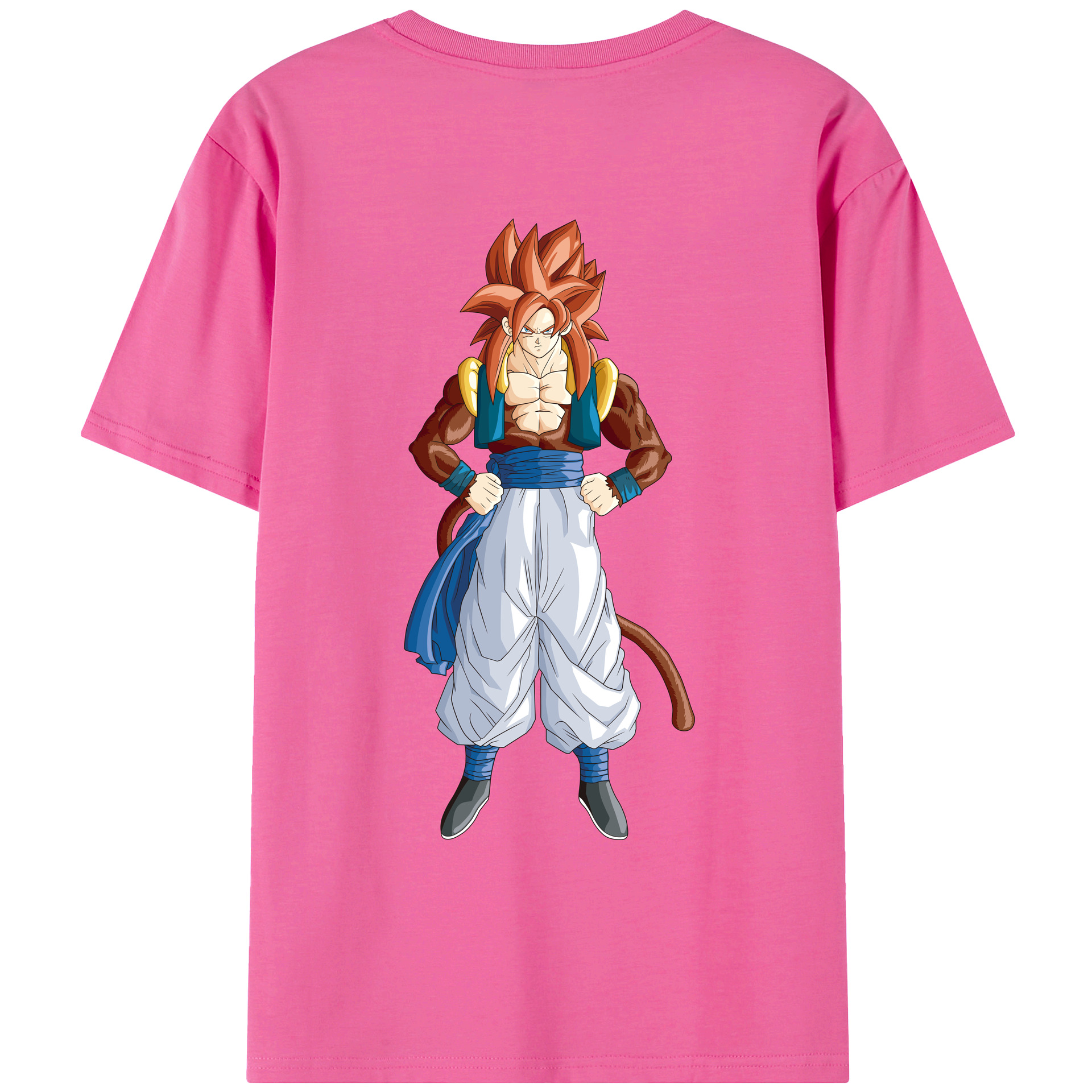 （画像用） ドラゴンボール 孫悟空（そん ごくう）Son Goku カカロット DRAGON BALL Kakarotto レディース半袖Tシャツ(バックプリント)
